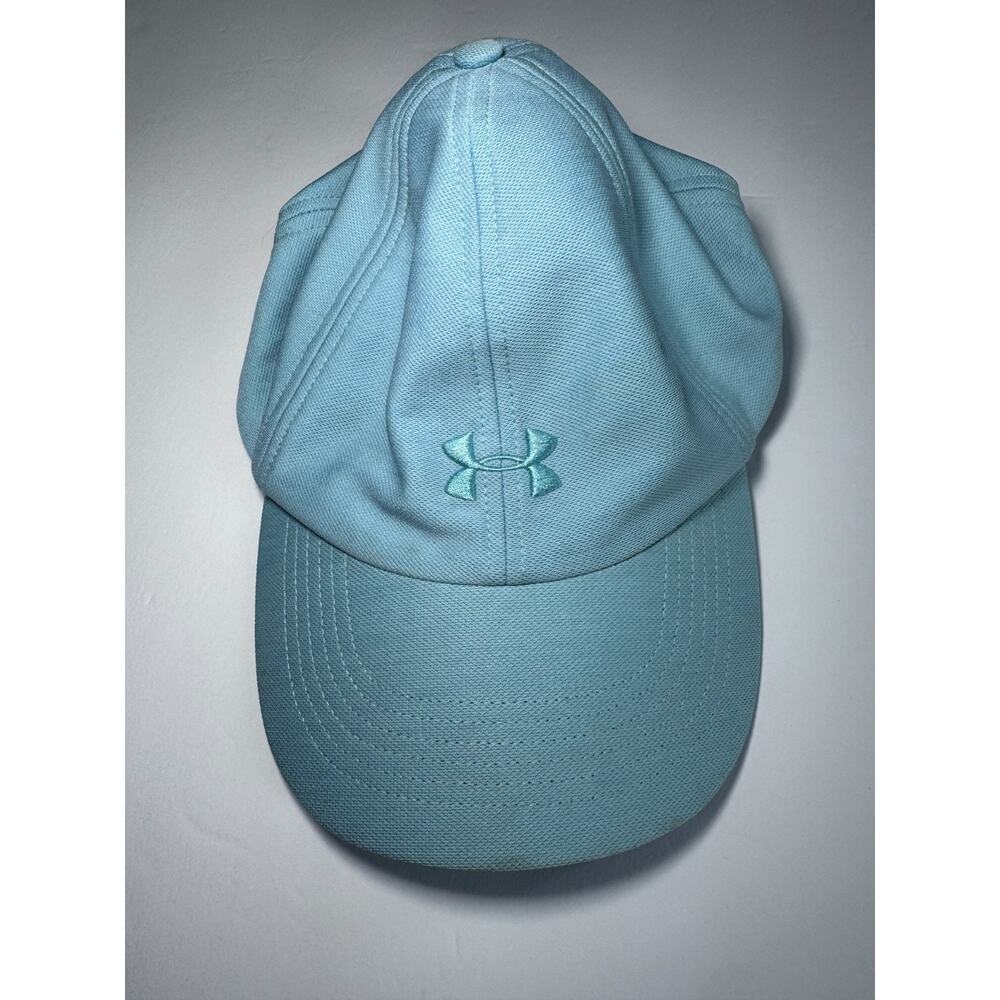 Under Armour Women's UA Free Fit Adjustable Baseball Cap Hat Light Blue OSFA